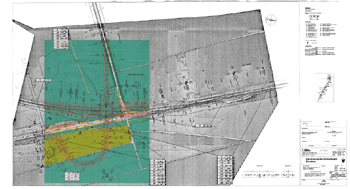 Map showing the environmental planning for a new by-pass - current status